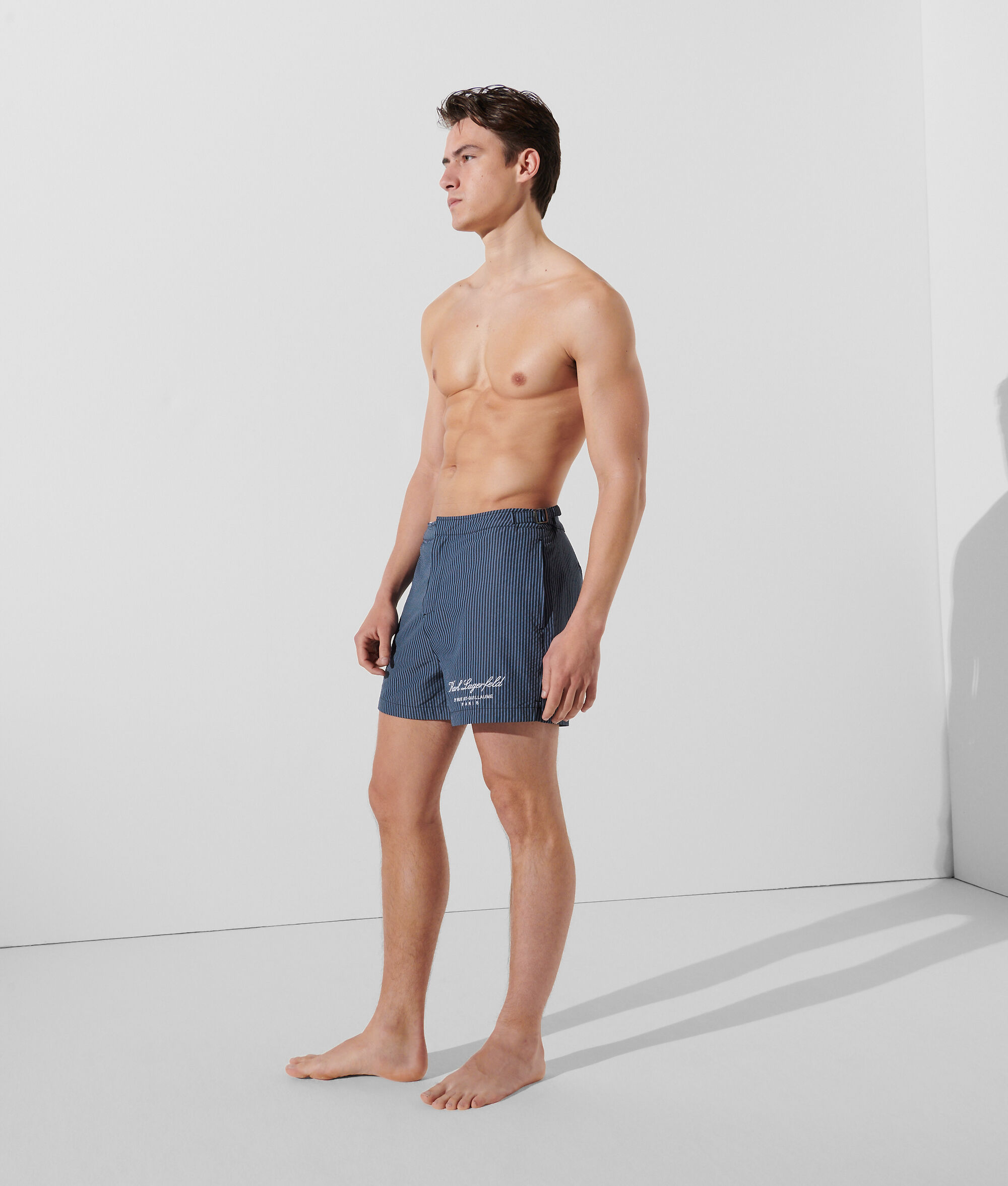 (image for) Acclaimed HOTEL KARL STRIPED BOARD SHORTS